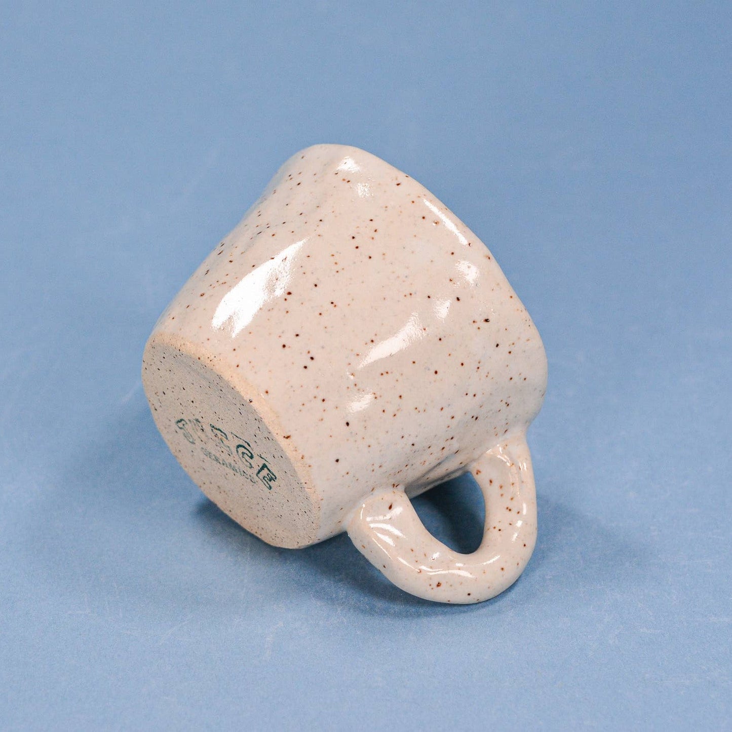 Chonky Cat-Handmade Speckled Ceramic Espresso Cup - 2-4 oz.