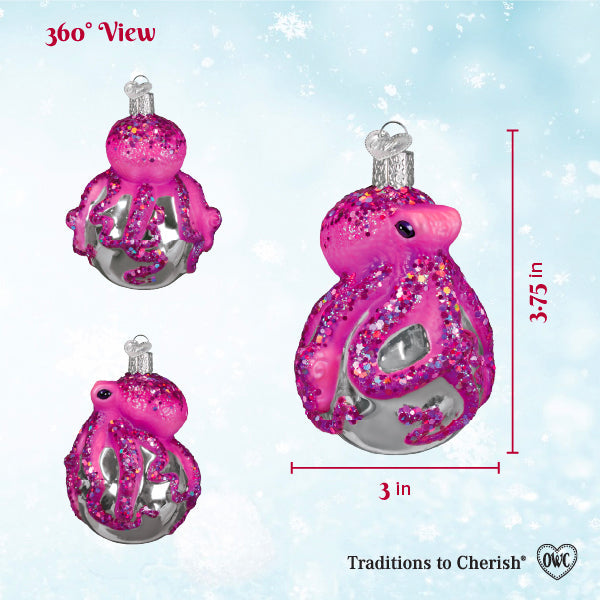 Shimmering Octopus Ornament