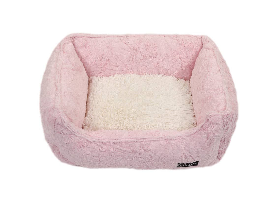 Baylee Nasco - Light Pink Mink with Cream Shag Lounge Bed