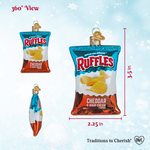 Ruffles Cheddar Sour Cream Chi Ornament