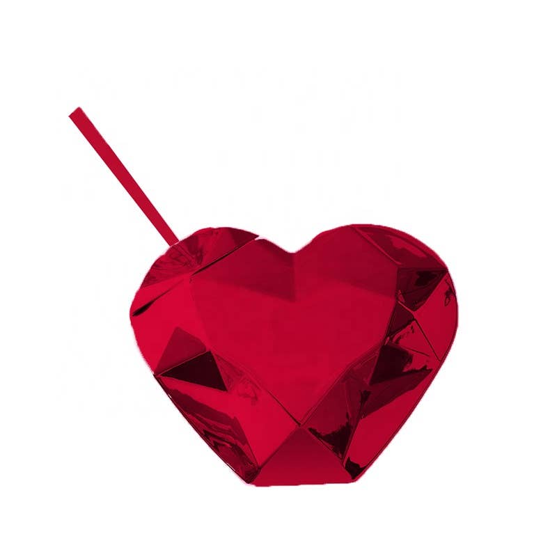 Red Disco Heart Tumbler- Set of 2
