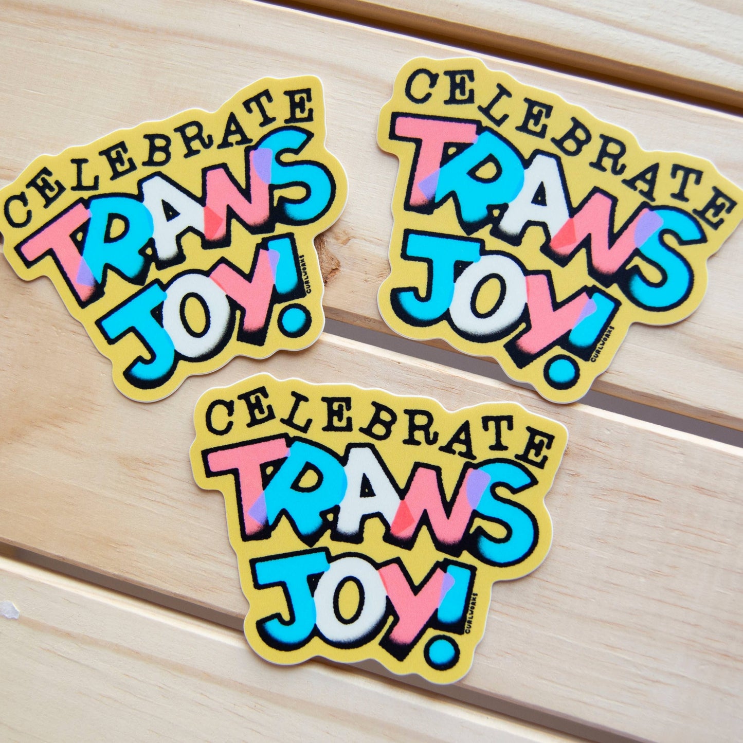 Celebrate Trans Joy 2 - 3" Vinyl Sticker