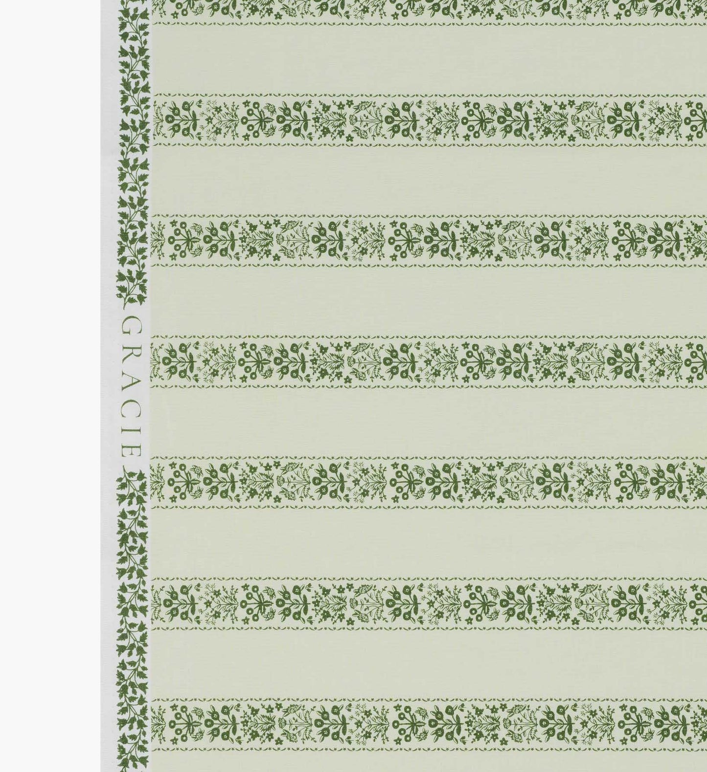 Estee Stripe Cotton Fabric - Cream