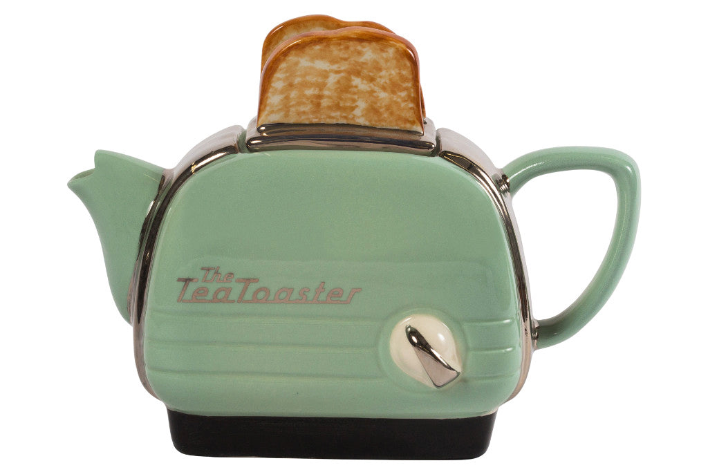 Ceramic Inspirations Toaster Green Teapot