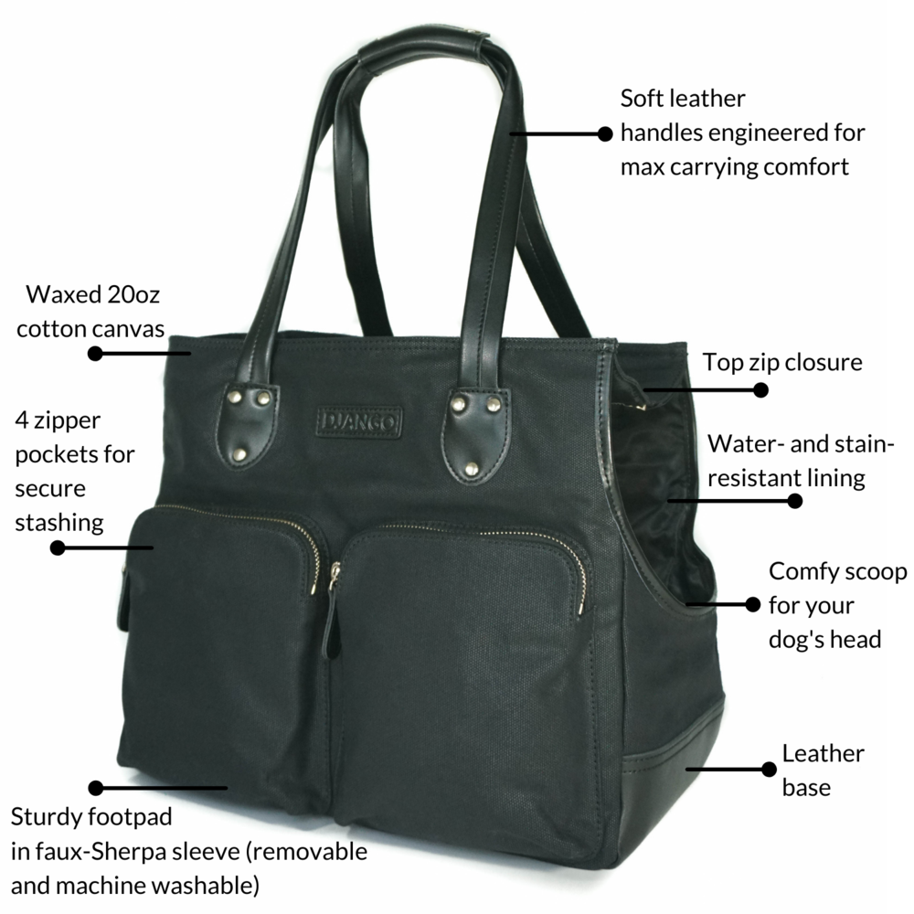 Django Waxed Canvas and Leather Carrier