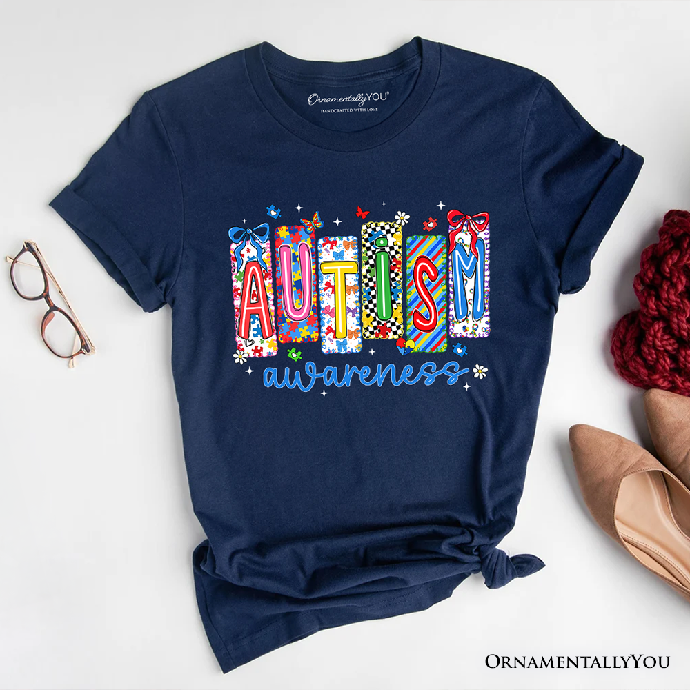 Autism Awareness Support T-Shirt, Colorful Spectrum Tee