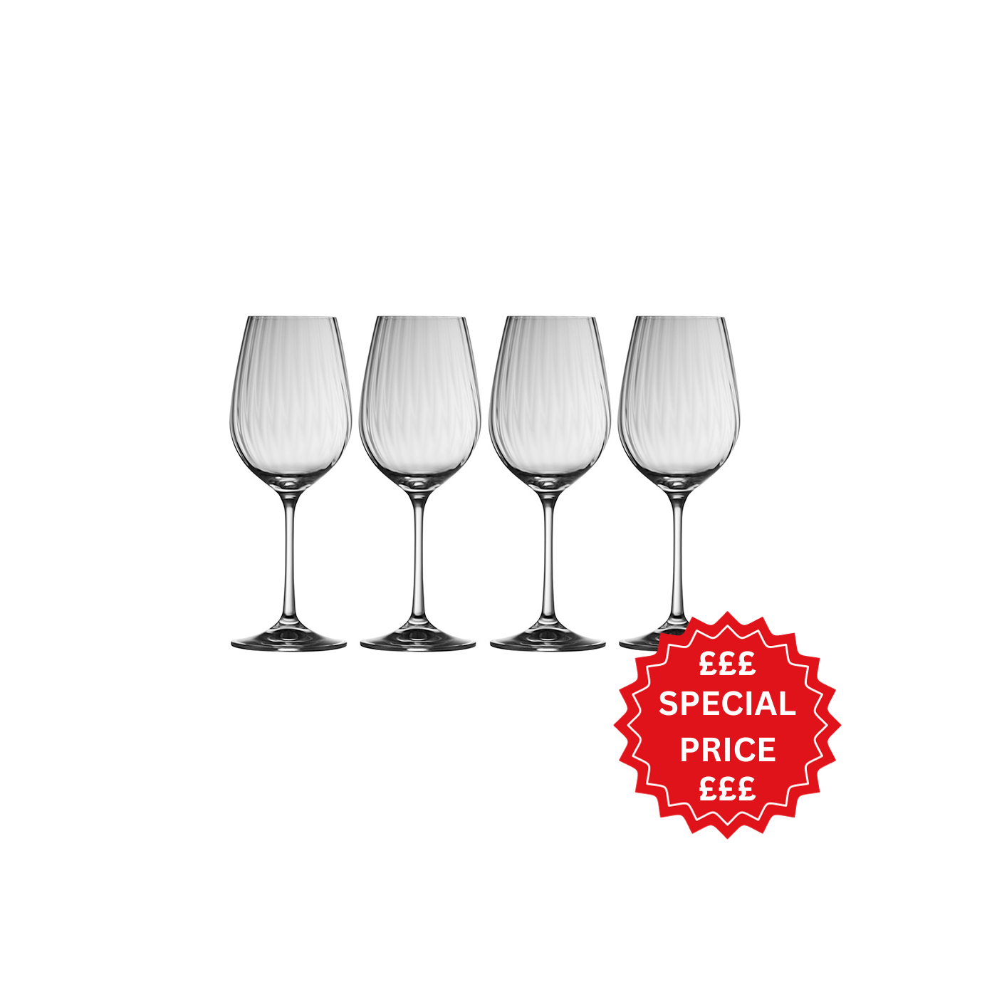 Galway Crystal Erne Wine Glass Set of 4