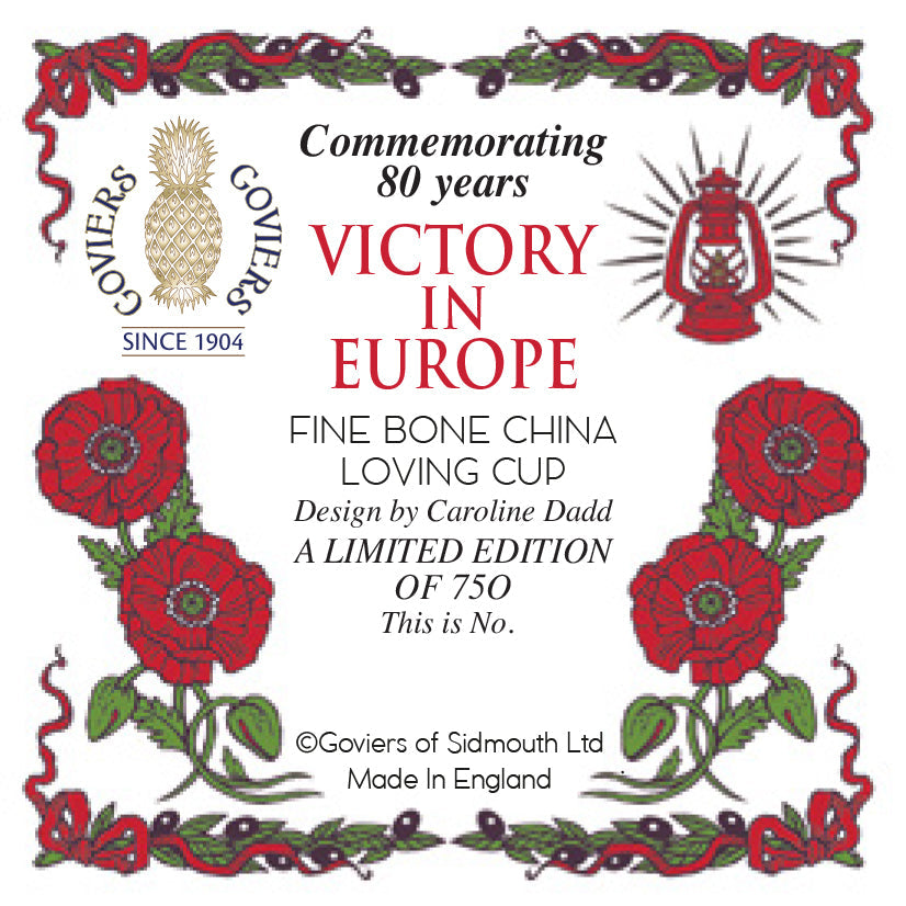 Goviers Exclusive 80th Anniversary of VE Day Loving Cup