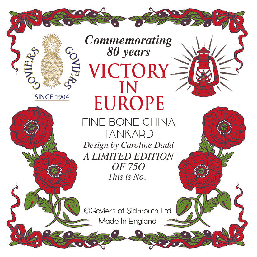 Goviers Exclusive 80th Anniversary of VE Day Tankard