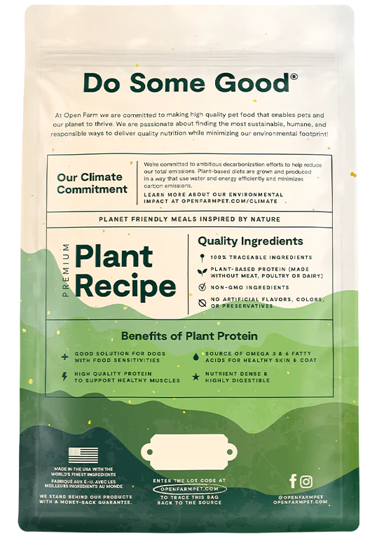 Open Farm Kind Earth Premium Plant Kibble Recipe