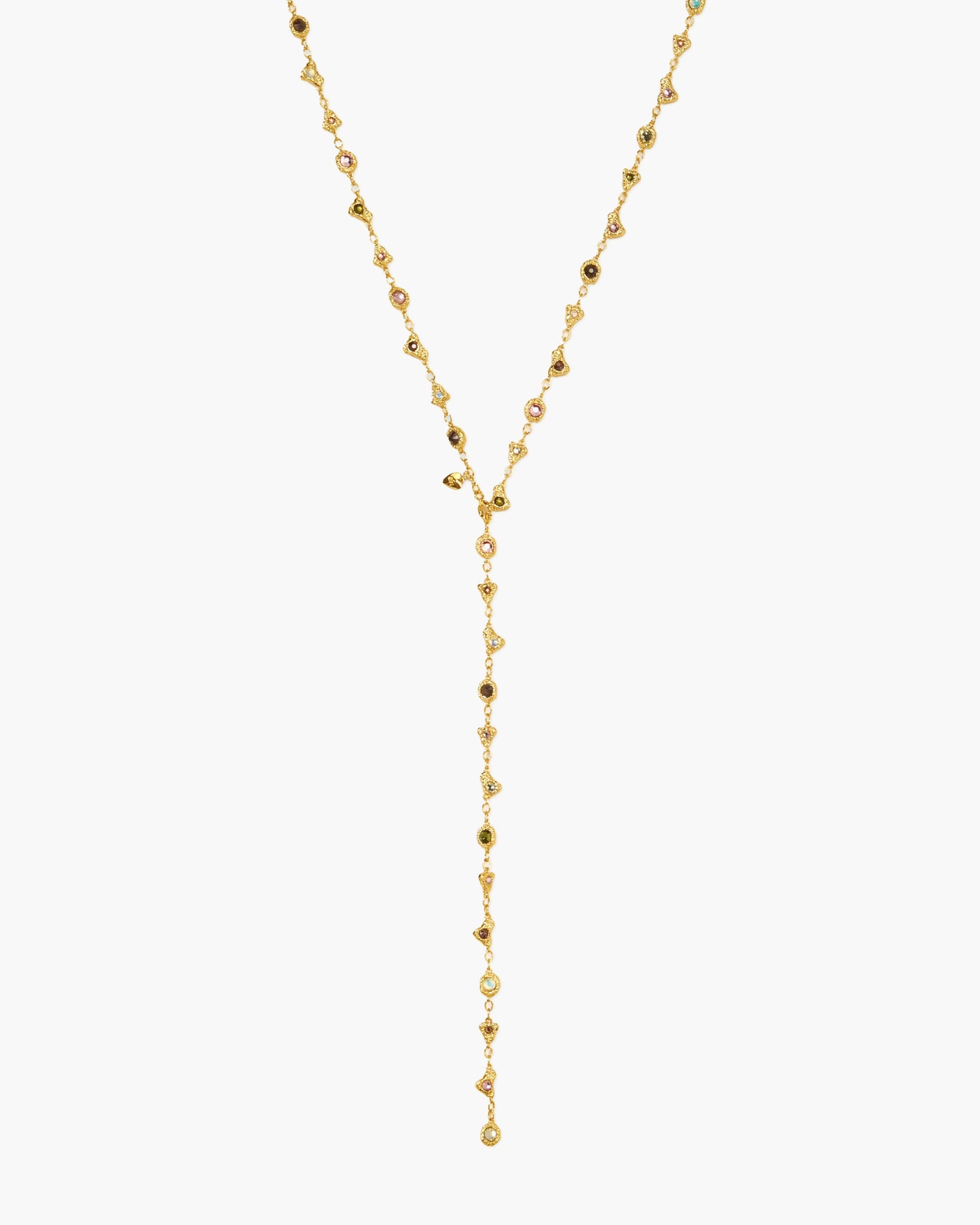 Prism Crystal Long Chain in Silver