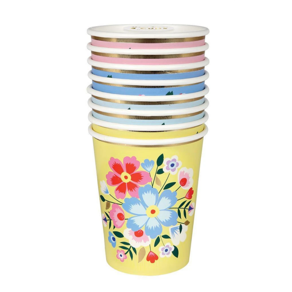 Bright Floral Cups (8pk)