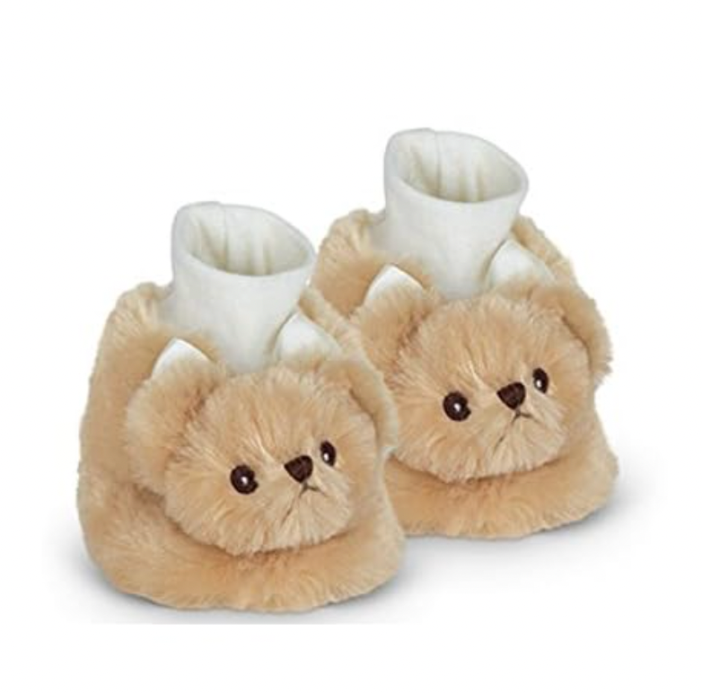 Lil Teddy Sock Top Slipper Booties
