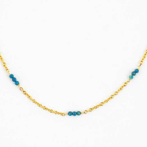 Chrysocolla and Chain Strand