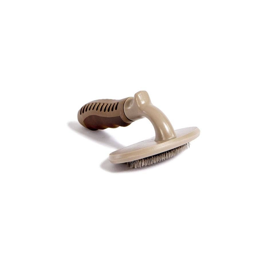 NANDOG FLORIDA - Beige Round Handle Grooming Brush