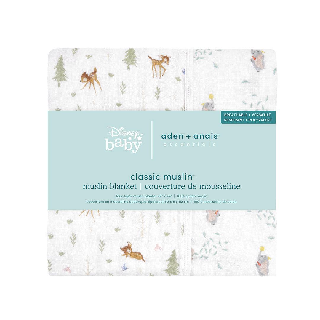 aden + anais Essentials Cotton Muslin Blanket - Disney + Friends - Bambi Forest