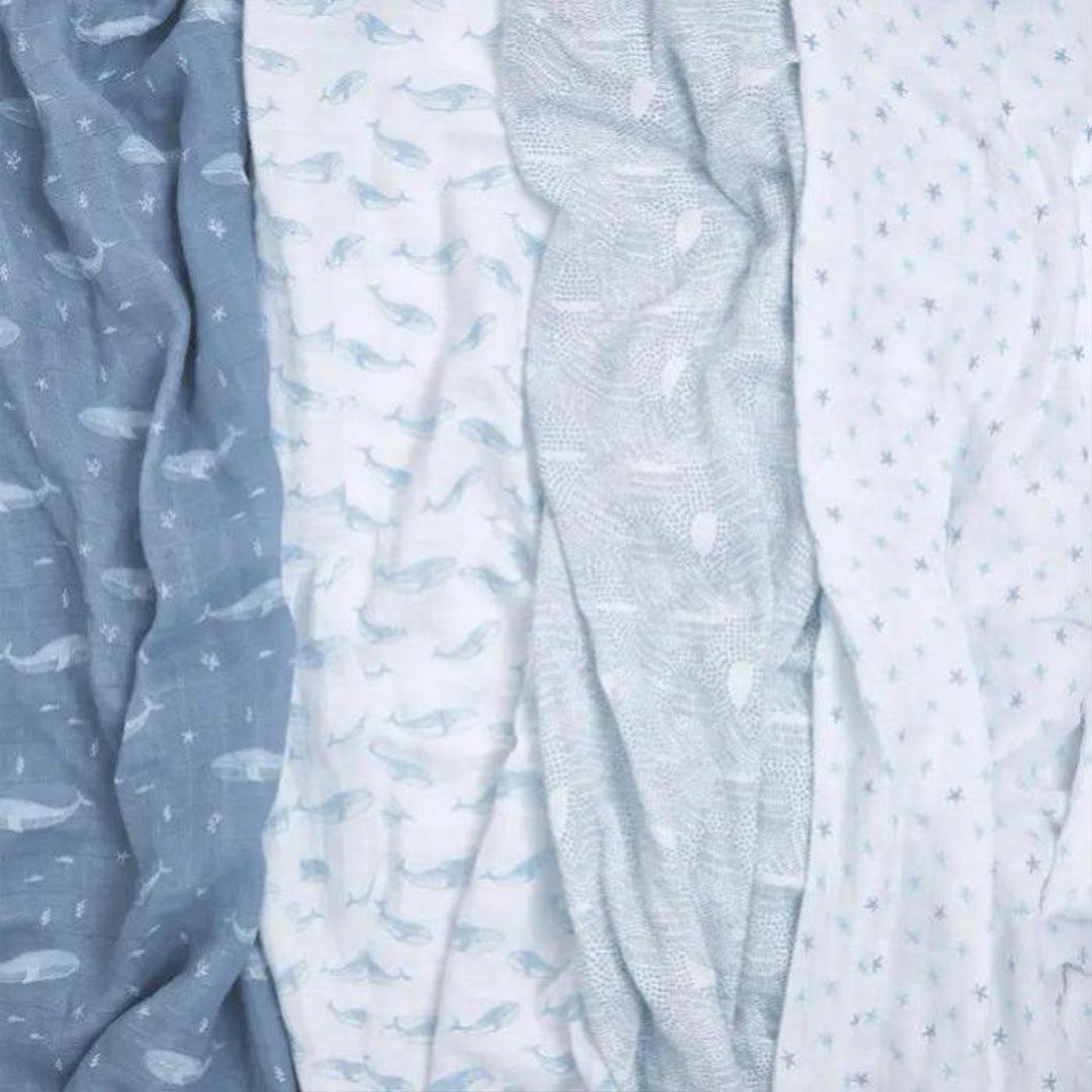 aden + anais Organic Cotton Swaddles - 4 Pack - Oceanic