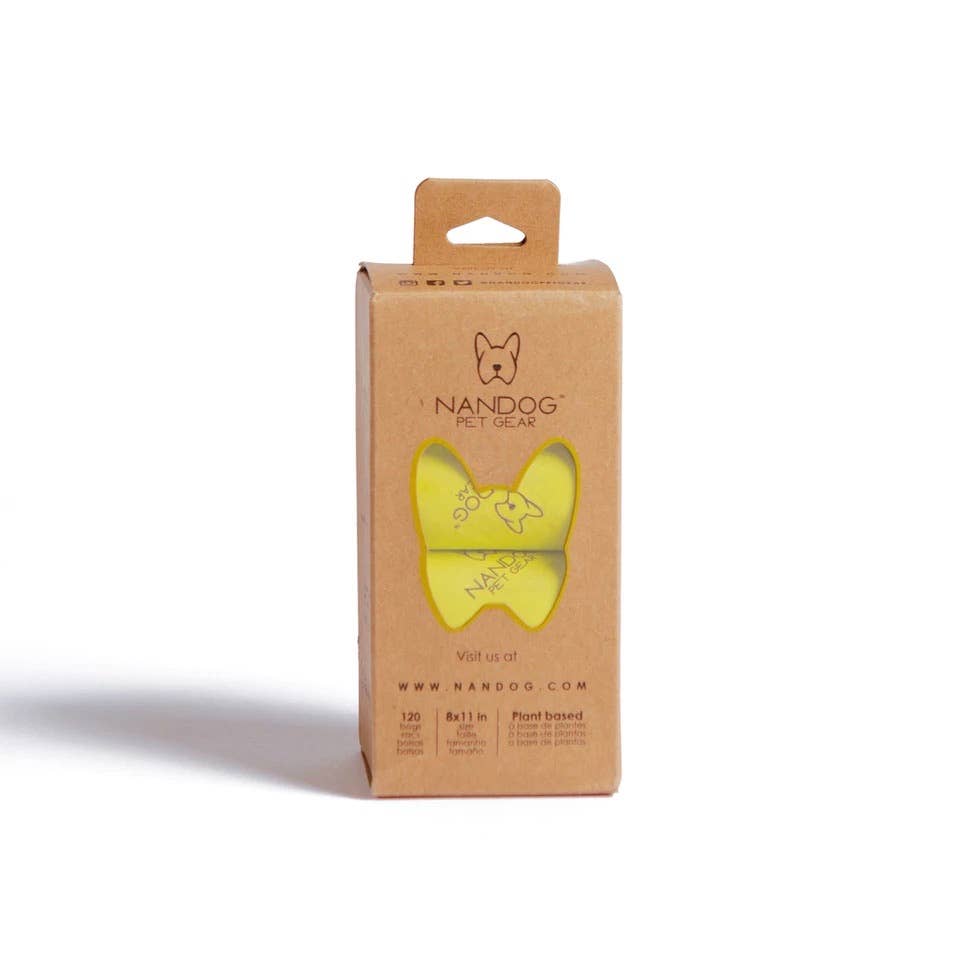NANDOG FLORIDA - NANDOG 100% Bio Poop Bags Neon - 8 Rolls