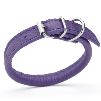 Dogline - Soft Leather Round Collar