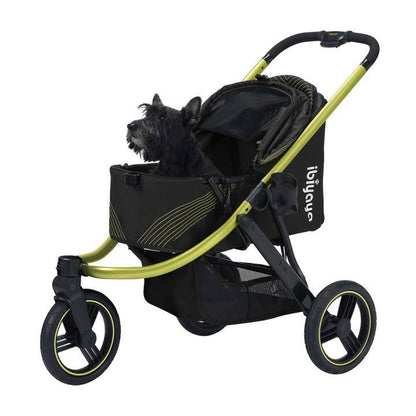 Ibiyaya - Beast Pet Jogging Stroller, 3-Wheel All-Terrain Dog-Cat Pram