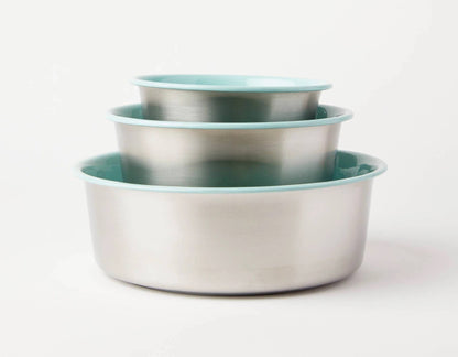 Jax & Bones Bone Slow Feeder Bowl Teal Small