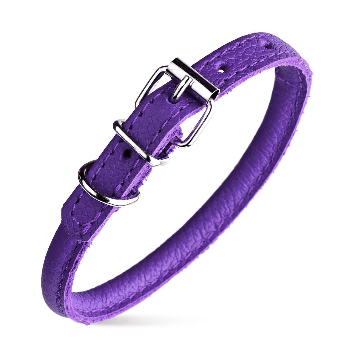 Dogline - Soft Leather Round Collar