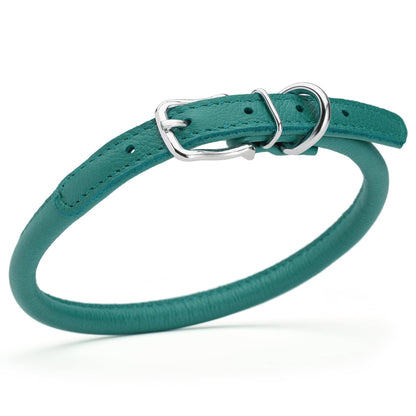 Dogline - Soft Leather Round Collar