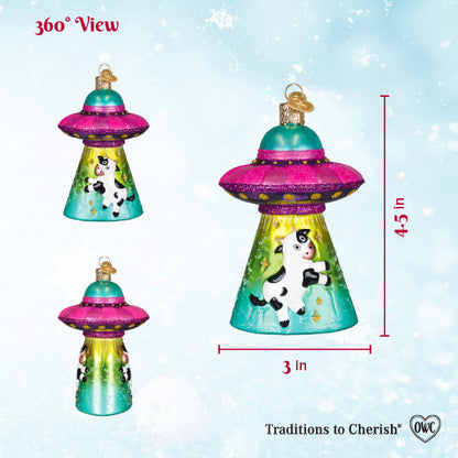 Cow Abduction Ornament