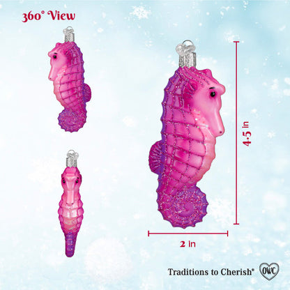 Shimmering Seahorse Ornament