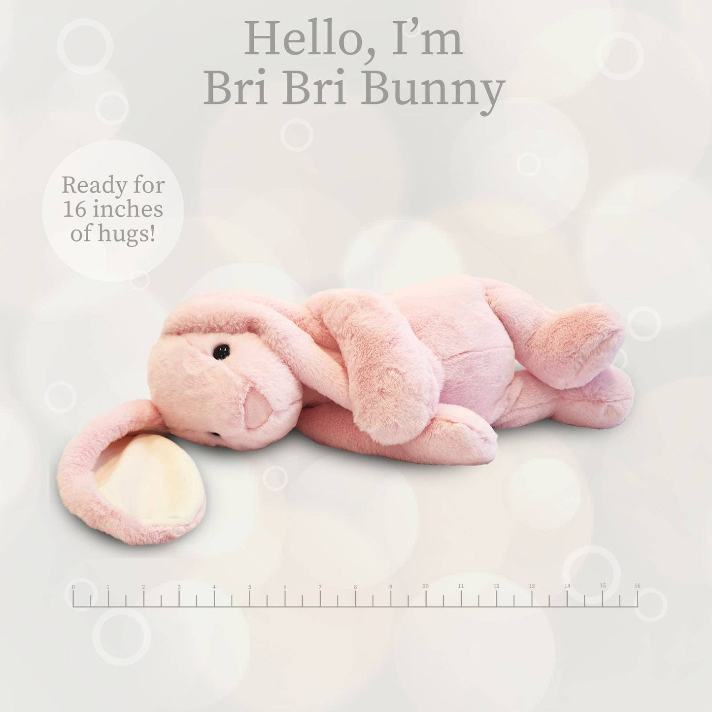BriBri Pink Bunny - World's Softest Plush 16in