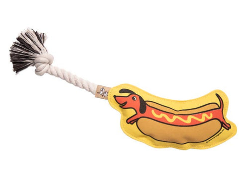 Hot Dog Rope Toy