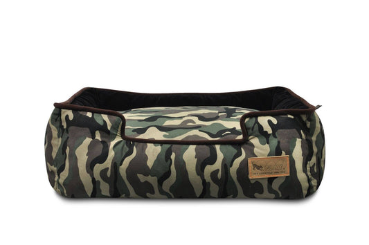 P.L.A.Y. Pet Lifestyle and You - Camouflage Lounge Bed - Green (XLarge)