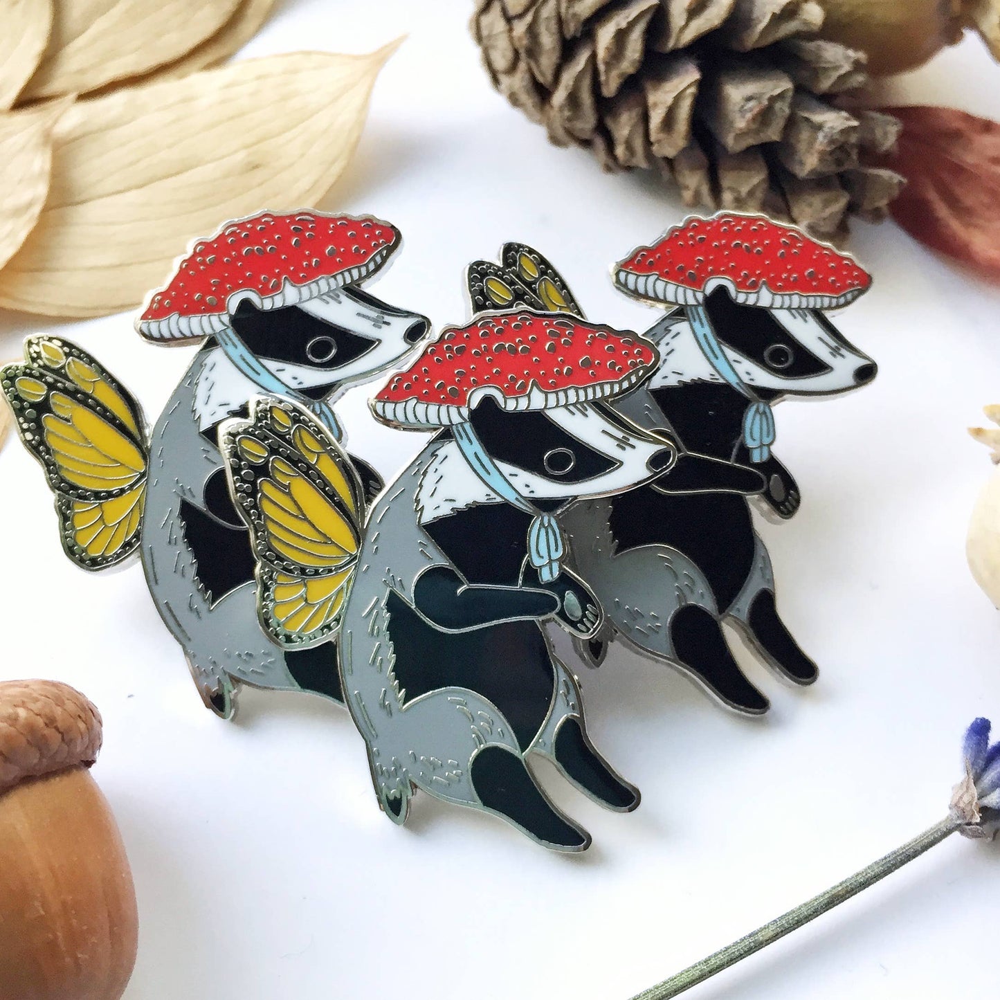 Badger Faerie Pin