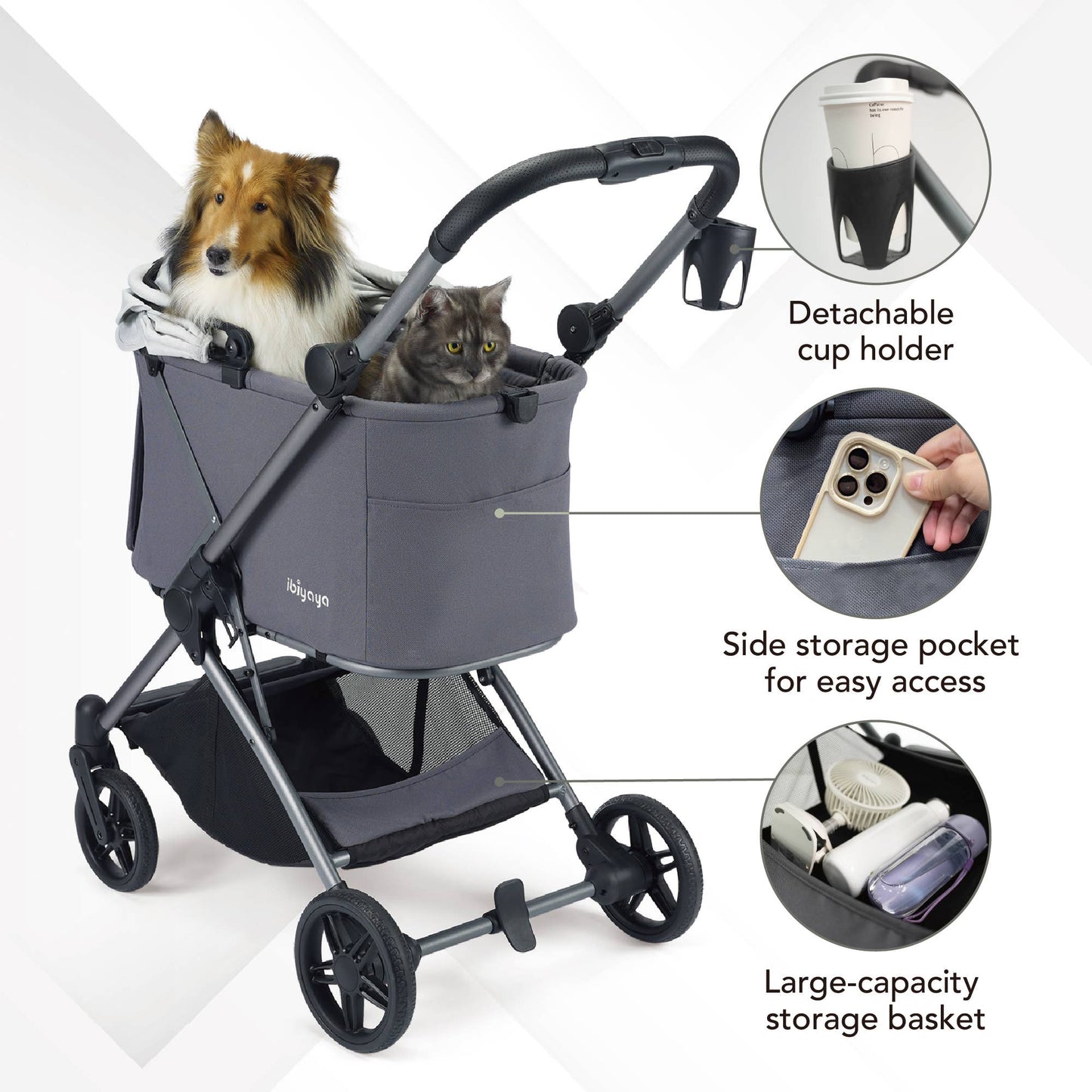 ibiyaya - Ibiyaya Maxi Deep Carriage Pet Stroller