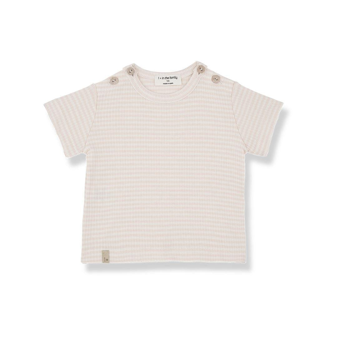 1+ in the family Jon Short Sleeve T-Shirt - Nude
