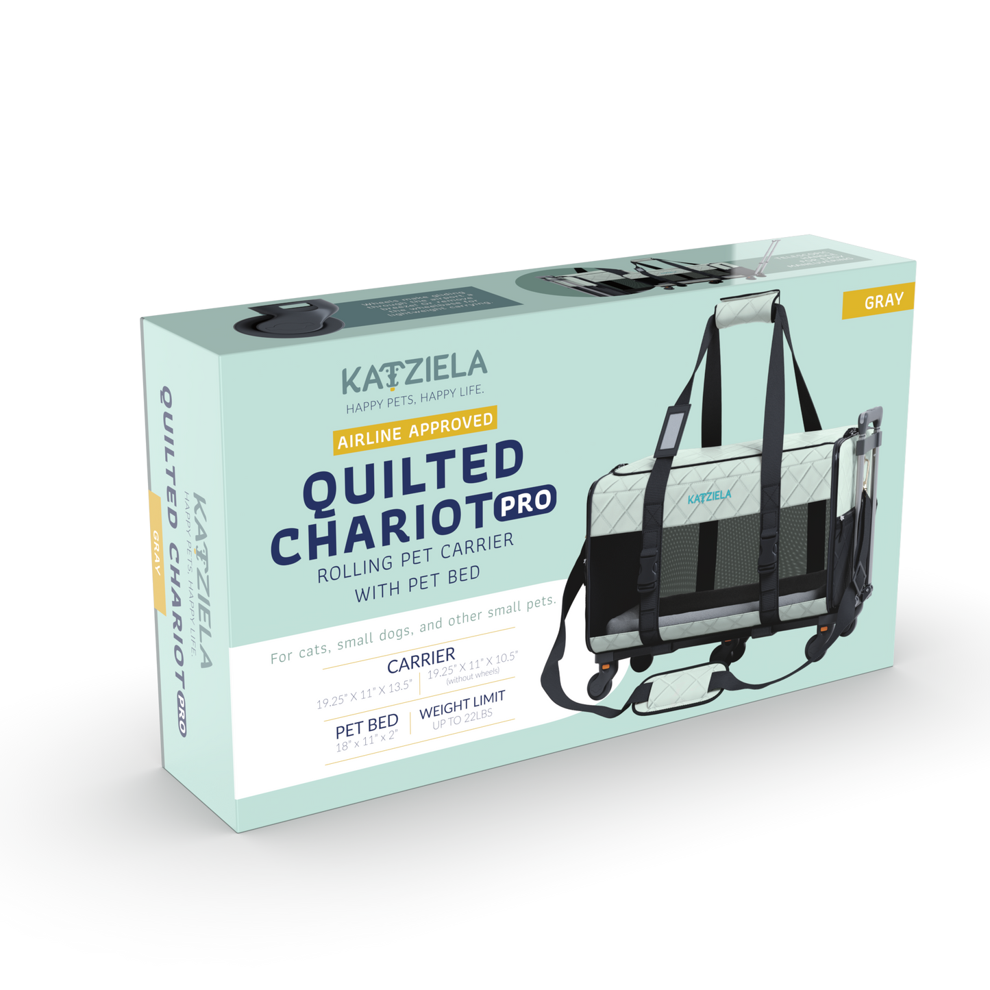 Katziela - Katziela® Quilted Chariot PRO Pet Carrier