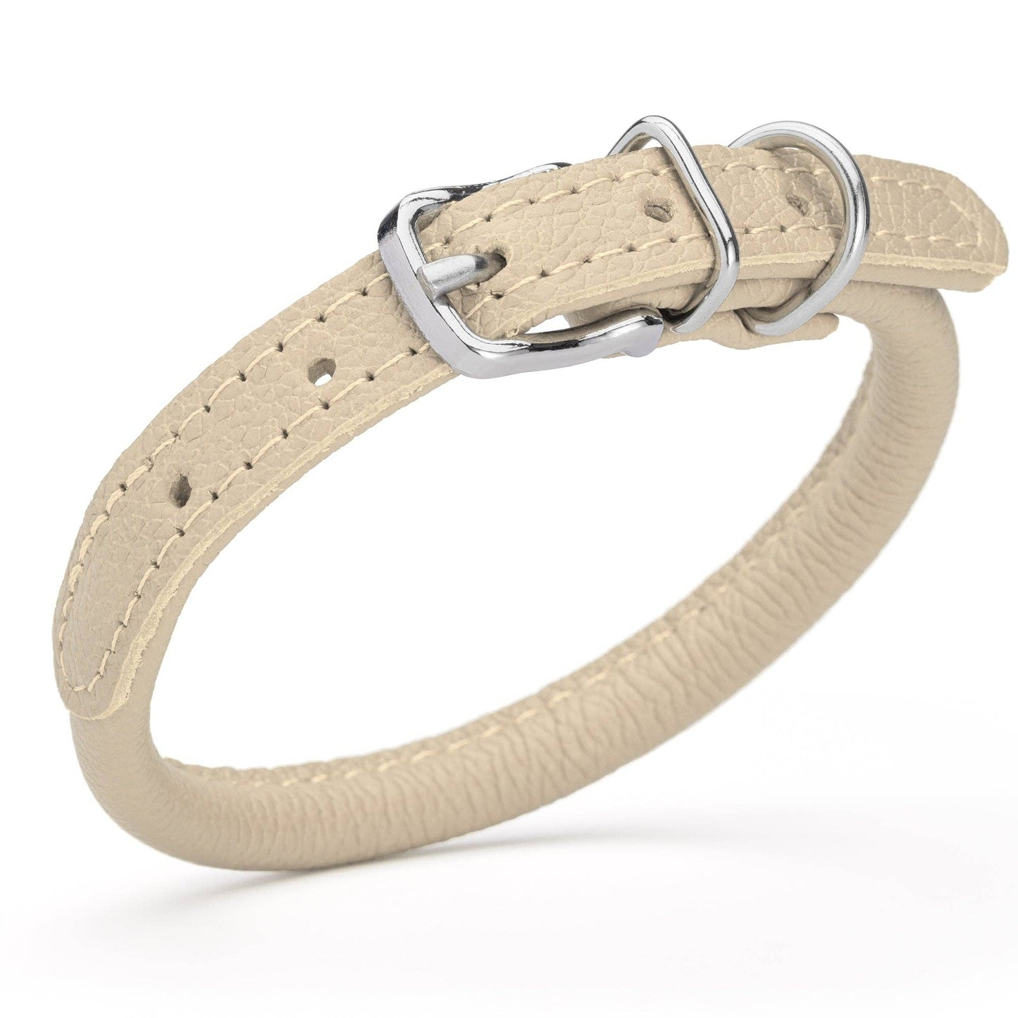 Dogline - Soft Leather Round Collar