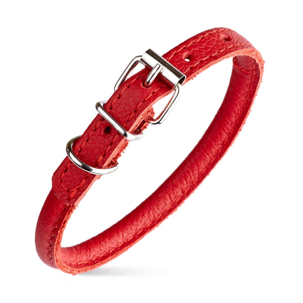 Dogline - Soft Leather Round Collar