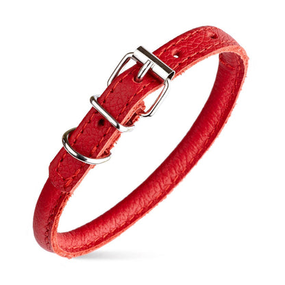 Dogline - Soft Leather Round Collar