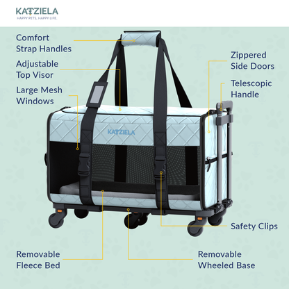 Katziela - Katziela® Quilted Chariot PRO Pet Carrier