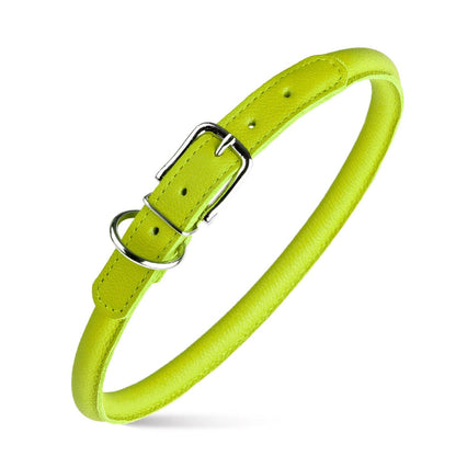 Dogline - Soft Leather Round Collar