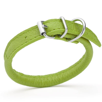 Dogline - Soft Leather Round Collar
