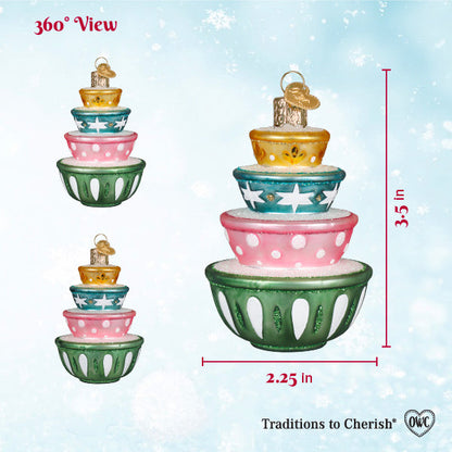 Stacked Mixing Bowls Ornament