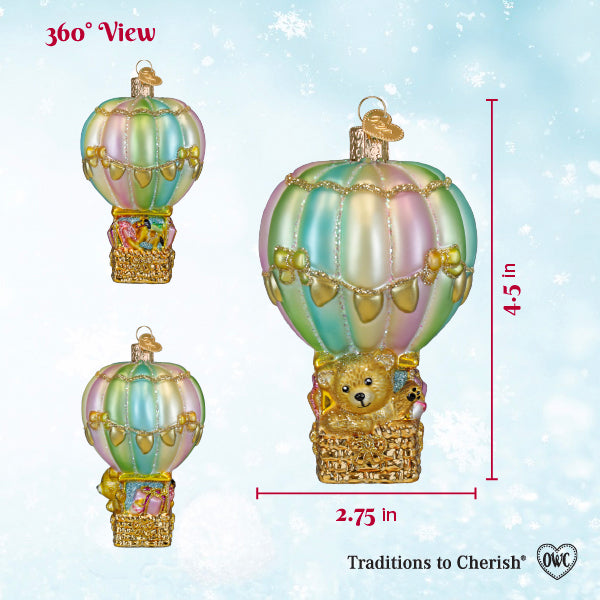 Baby Bear Balloon Ornament