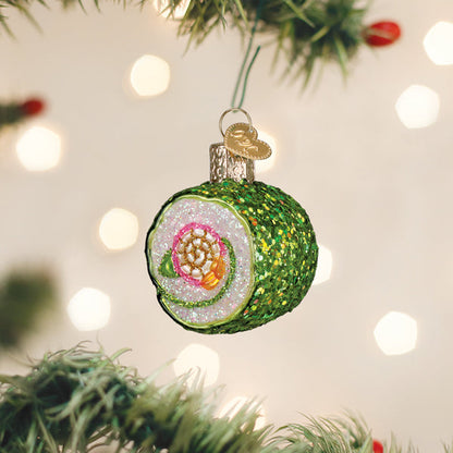 Shimmering Sushi Roll Ornament
