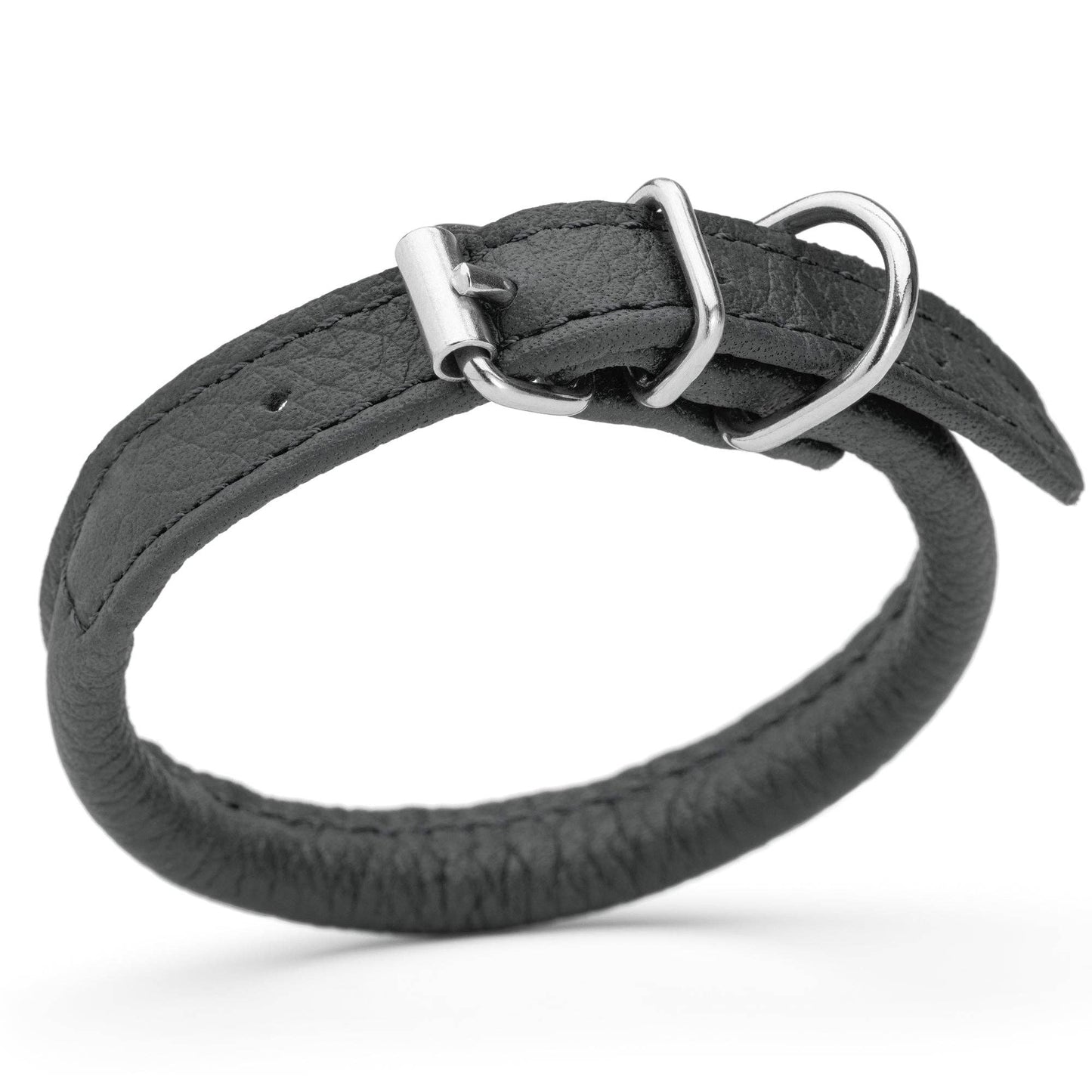 Dogline - Soft Leather Round Collar