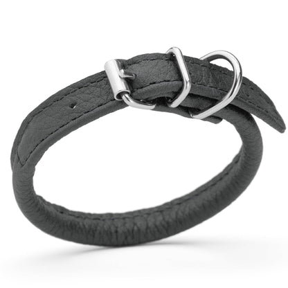 Dogline - Soft Leather Round Collar