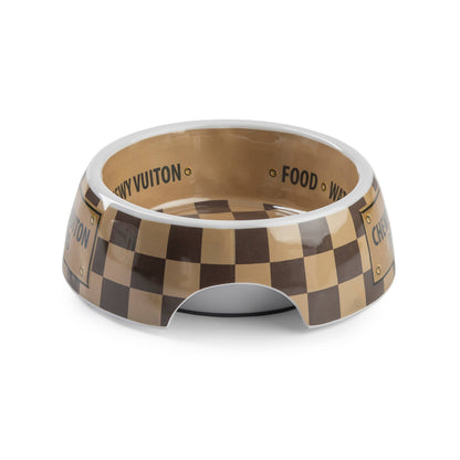 Haute Diggity Dog - Checker Chewy Vuiton Bowl - 3 Sizes!! Dog Bowls