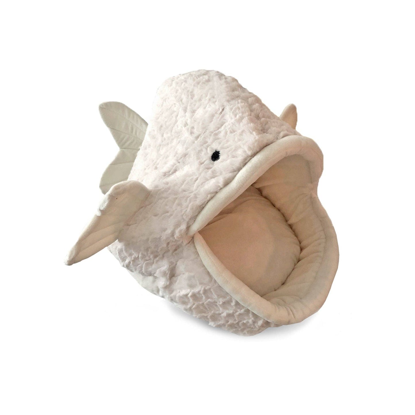 Nandog Pet Gear - White Fish Dog Bed & Cat Hut