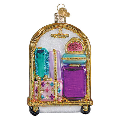 Hotel Luggage Cart Ornament